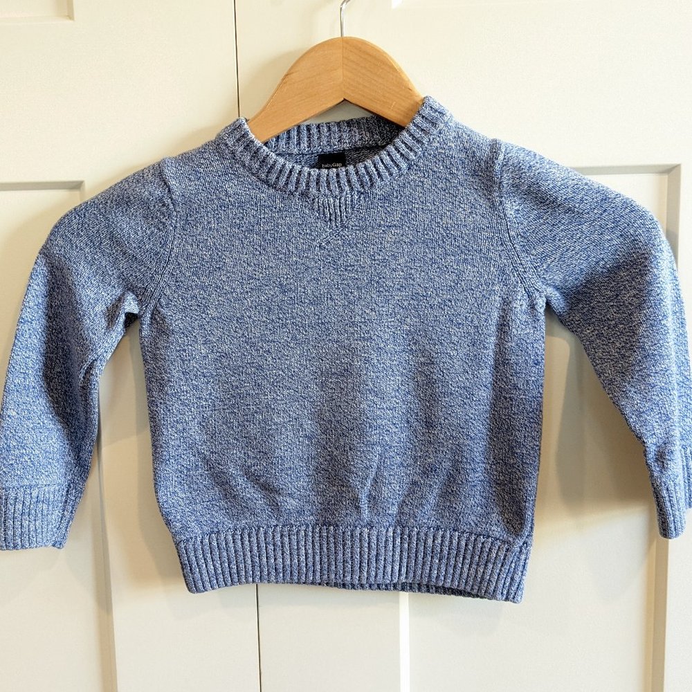 Baby Gap blue and white marled sweater
